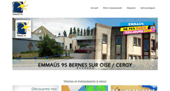 Desktop Screenshot of emmaus95.fr